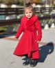 Red Long Softshell Coat
