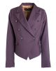 Cool Wool Short Plum Blazer