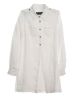 Kids Designer White Linen Blouse Front View | For Cuties
