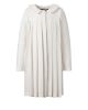 White Pleated Formal Dress
